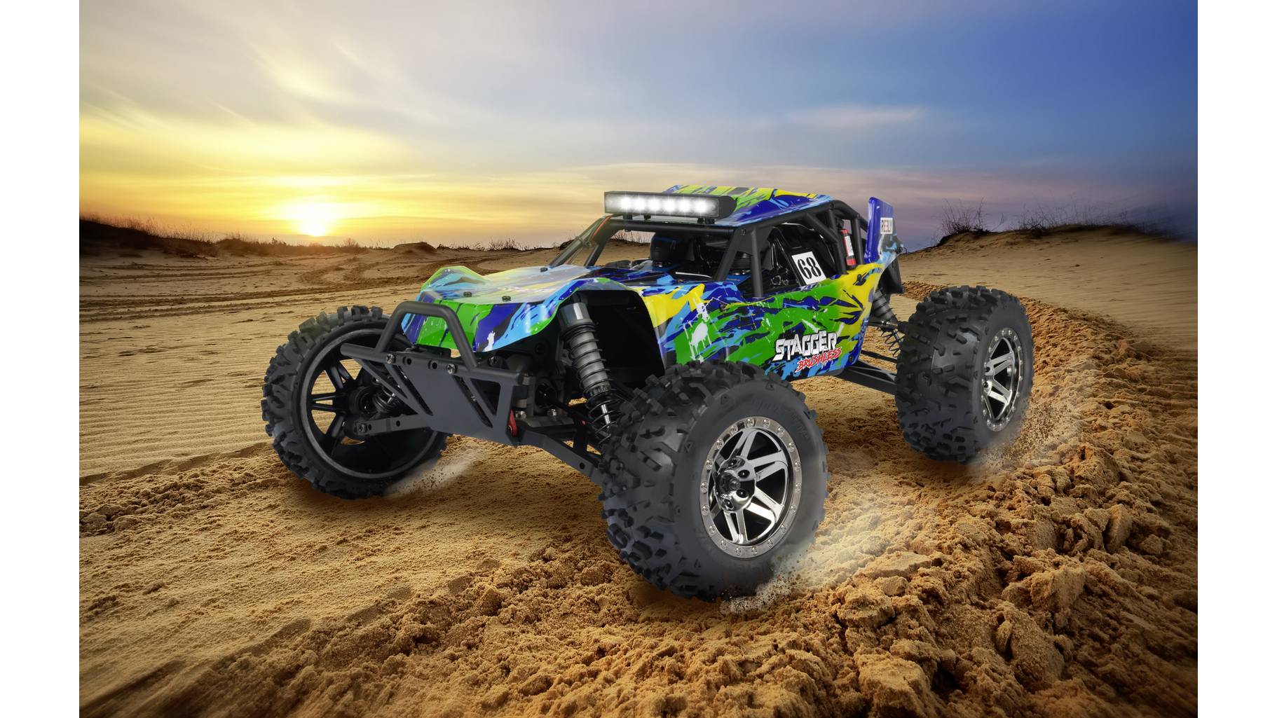 Reely Reely Stagger Brushless 1:10 RC Modellauto Elektro Buggy Allradantrieb ...
