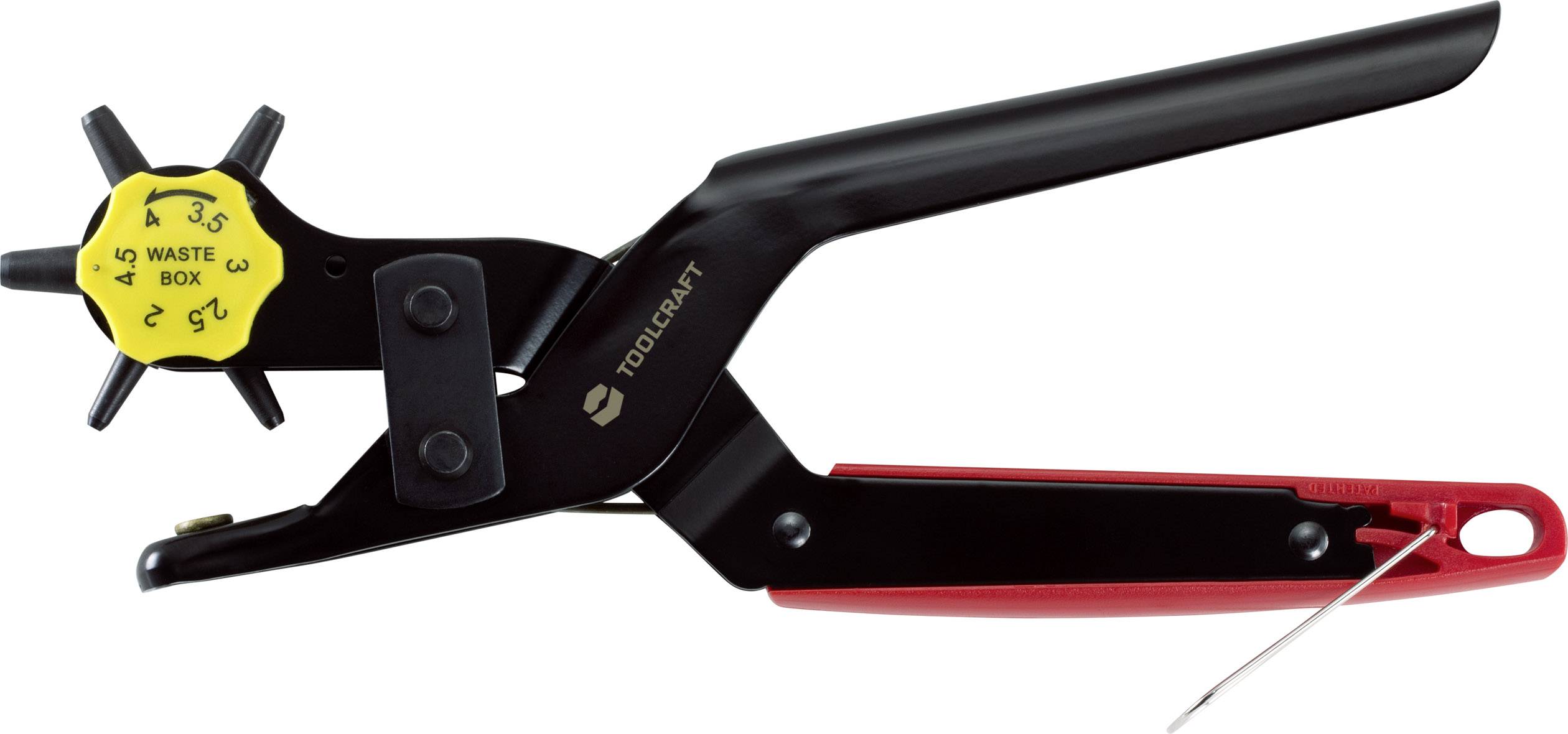 TOOLCRAFT TO-6425610 Revolverlochzange 2 mm, 2.5 mm, 3 mm, 3.5 mm, 4 mm, 4.5mm 230mm 1St.