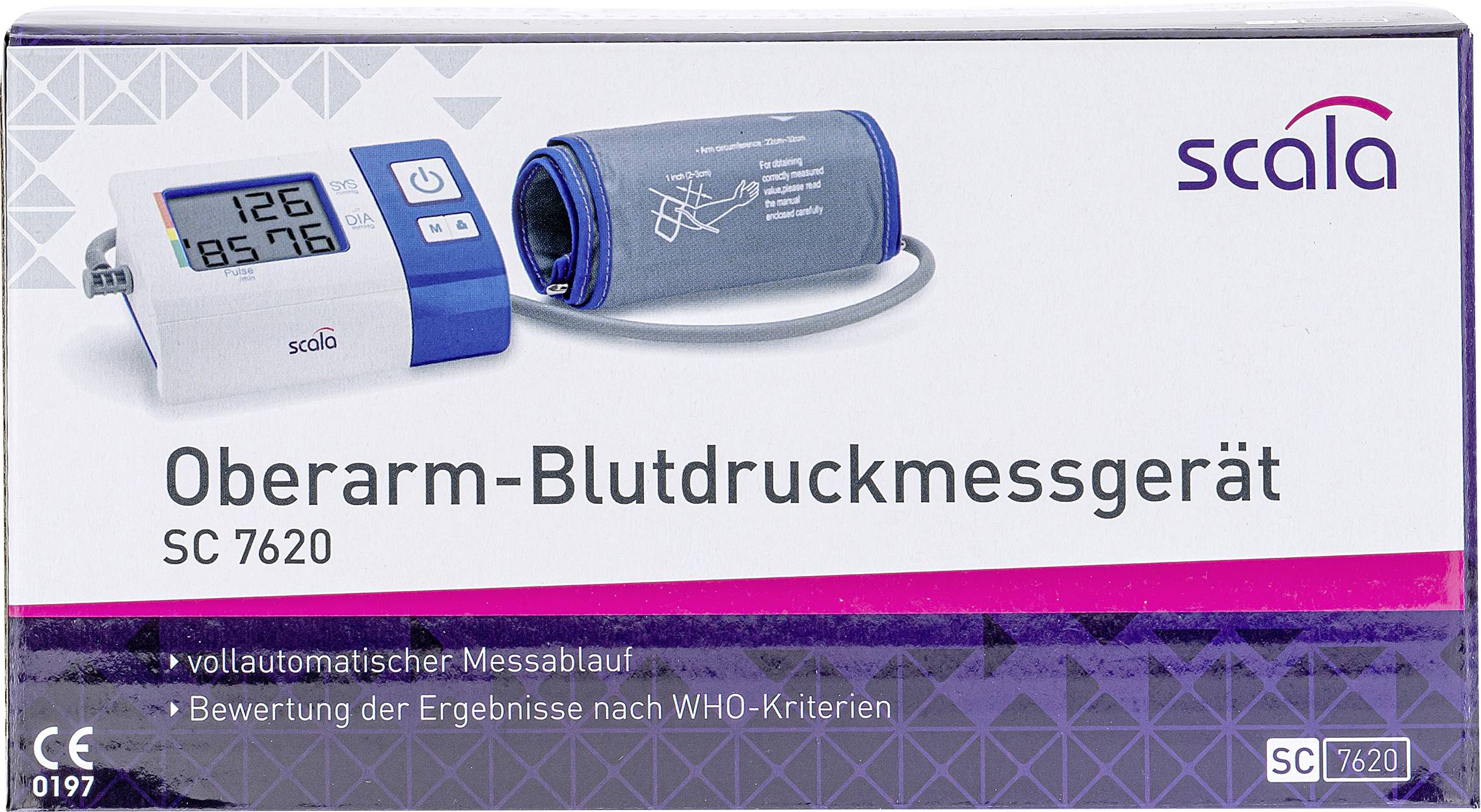 Scala SC 7620 Oberarm Blutdruckmessgerät 02494
