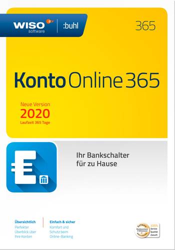 WISO Konto Online 365 (2020) Jahreslizenz, 1 Lizenz Windows Finanz-Software