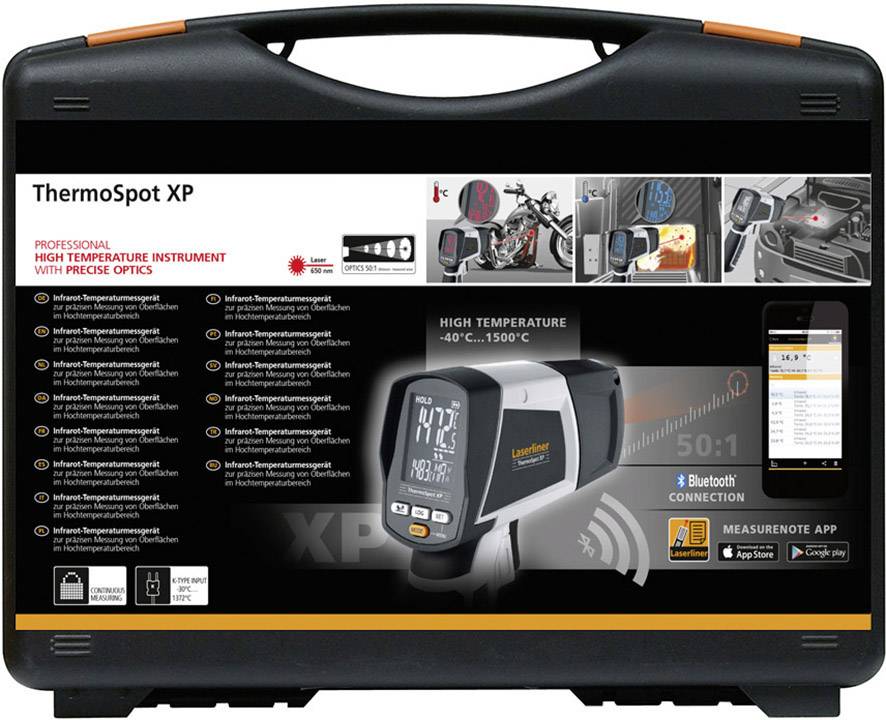 Laserliner ThermoSpot XP Infrarot-Thermometer Optik 50:1 -40 - 1500°C Berührungslose IR-Messung