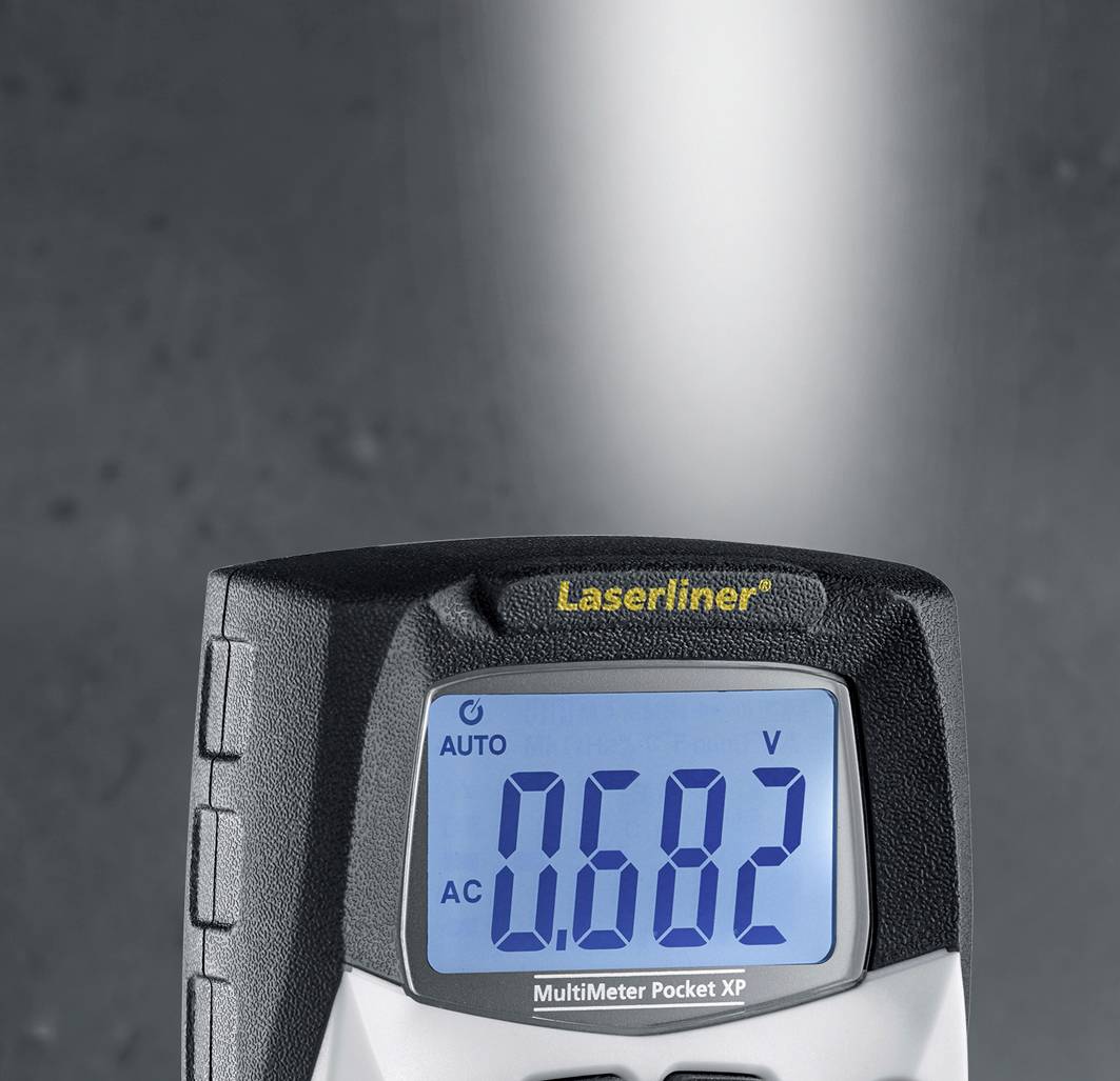 Multimeter Pocket XP 0,1 V-600 V AC/DC Phasenprüfer LASERLINER