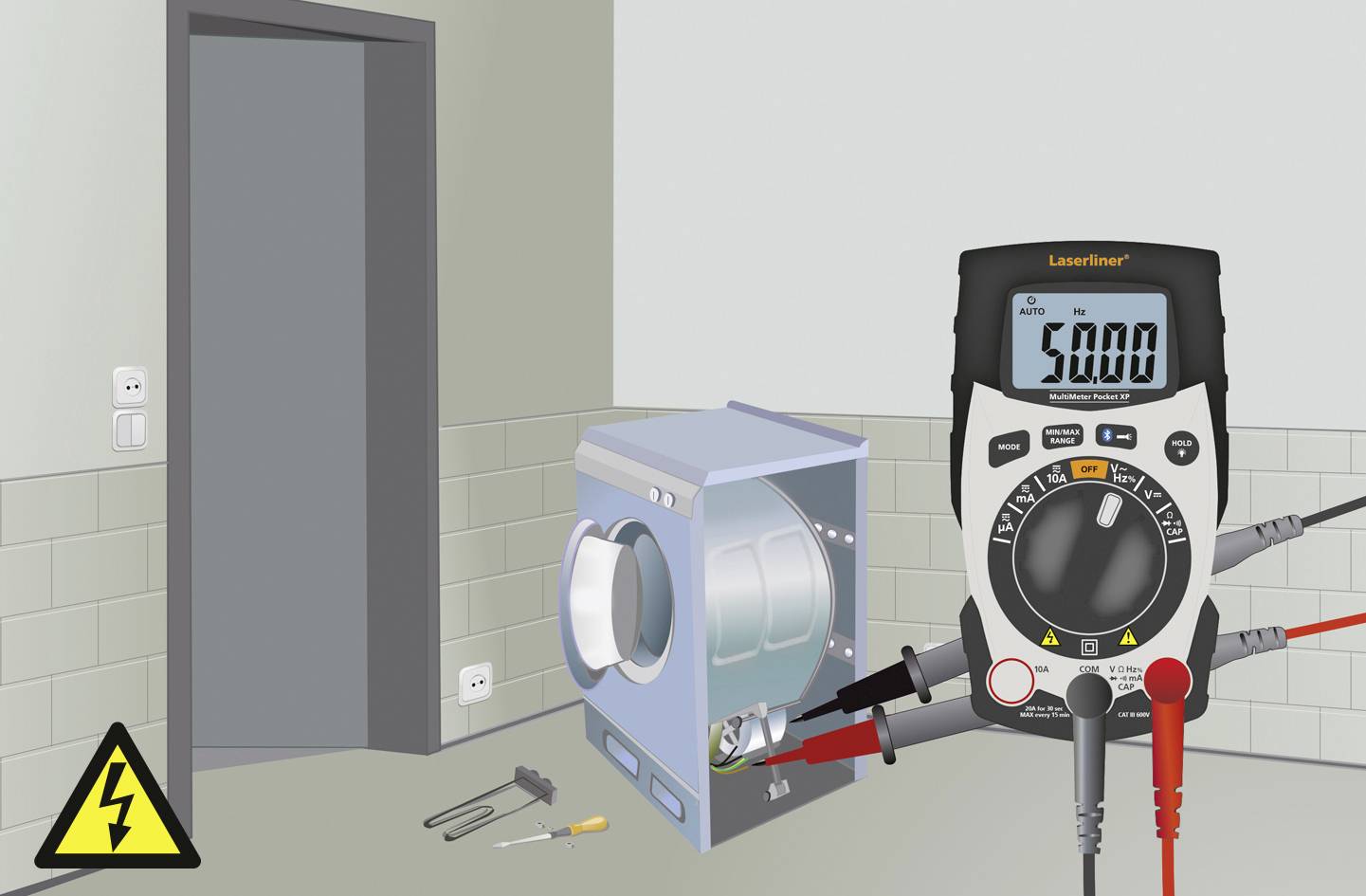 Laserliner Hand-Multimeter digital CAT III 600 V, CAT IV 600V Anzeige (Counts): 4000