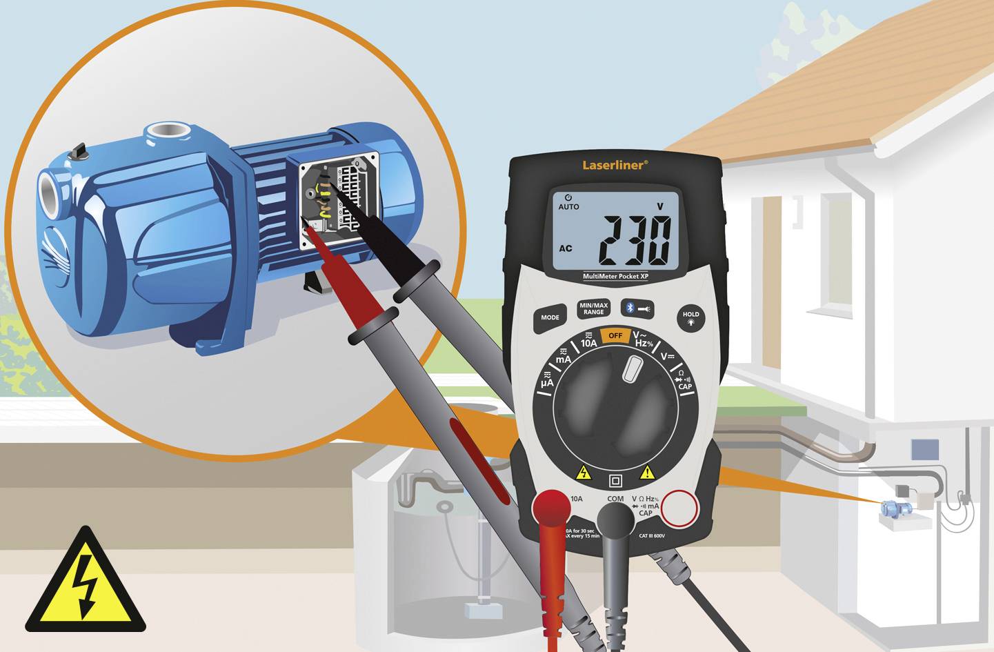 Laserliner Hand-Multimeter digital CAT III 600 V, CAT IV 600 V Anzeige (Counts): 4000