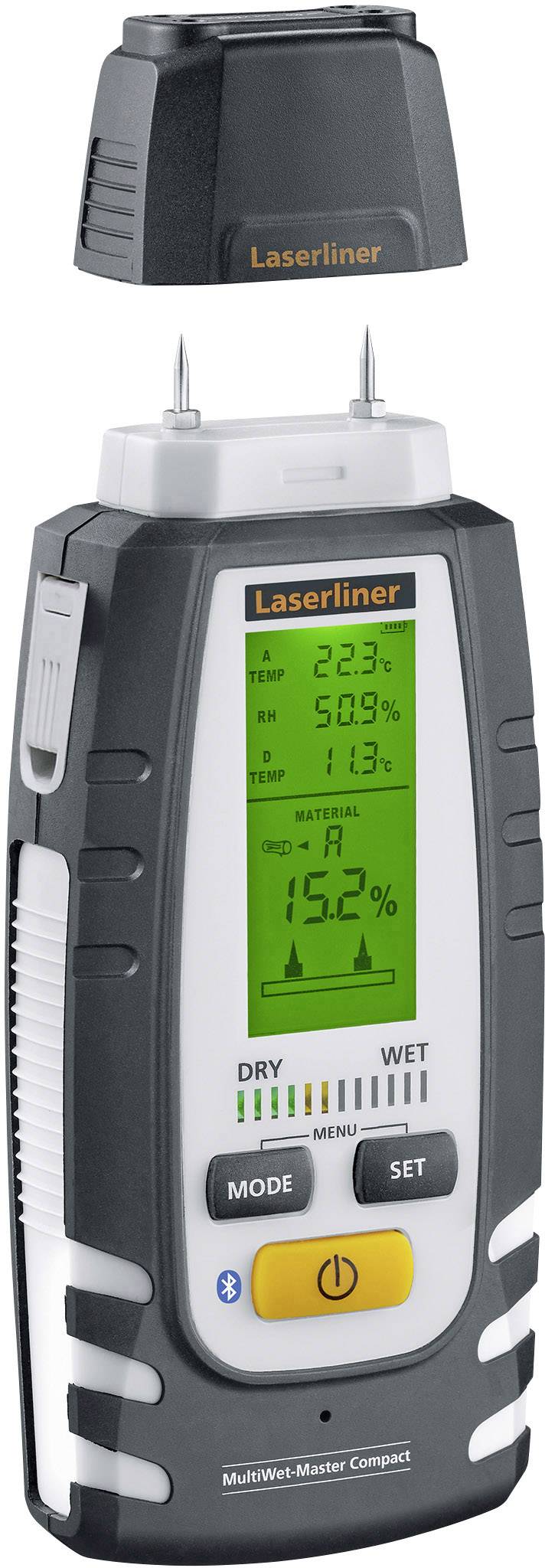 Laserliner MultiWet-Master Compact Plus Materialfeuchtemessgerät Temperaturmessung