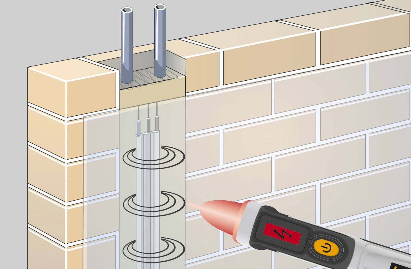 Laserliner ActiveFinder Pro Berührungsloser Spannungsprüfer CAT IV 1000V LED