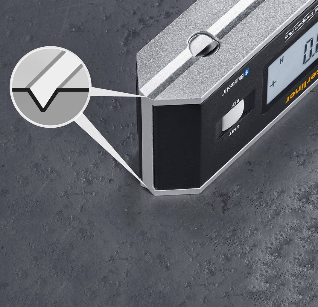 Laserliner MasterLevel Compact Plus 081.265A Digitale Wasserwaage mit Magnet 30mm