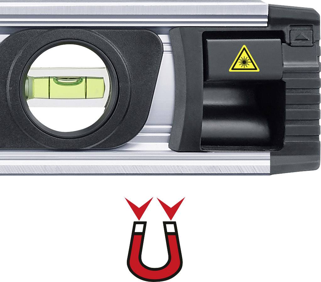 Laserliner 081.255A 081.255A Laser-Wasserwaage mit Magnet 400mm