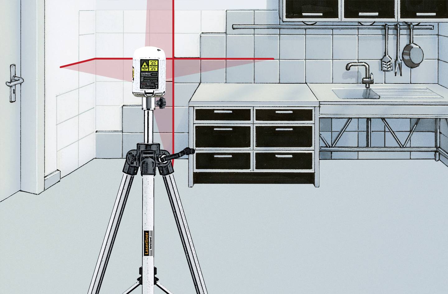 Laserliner VarioStand L 120 Teleskopstativ