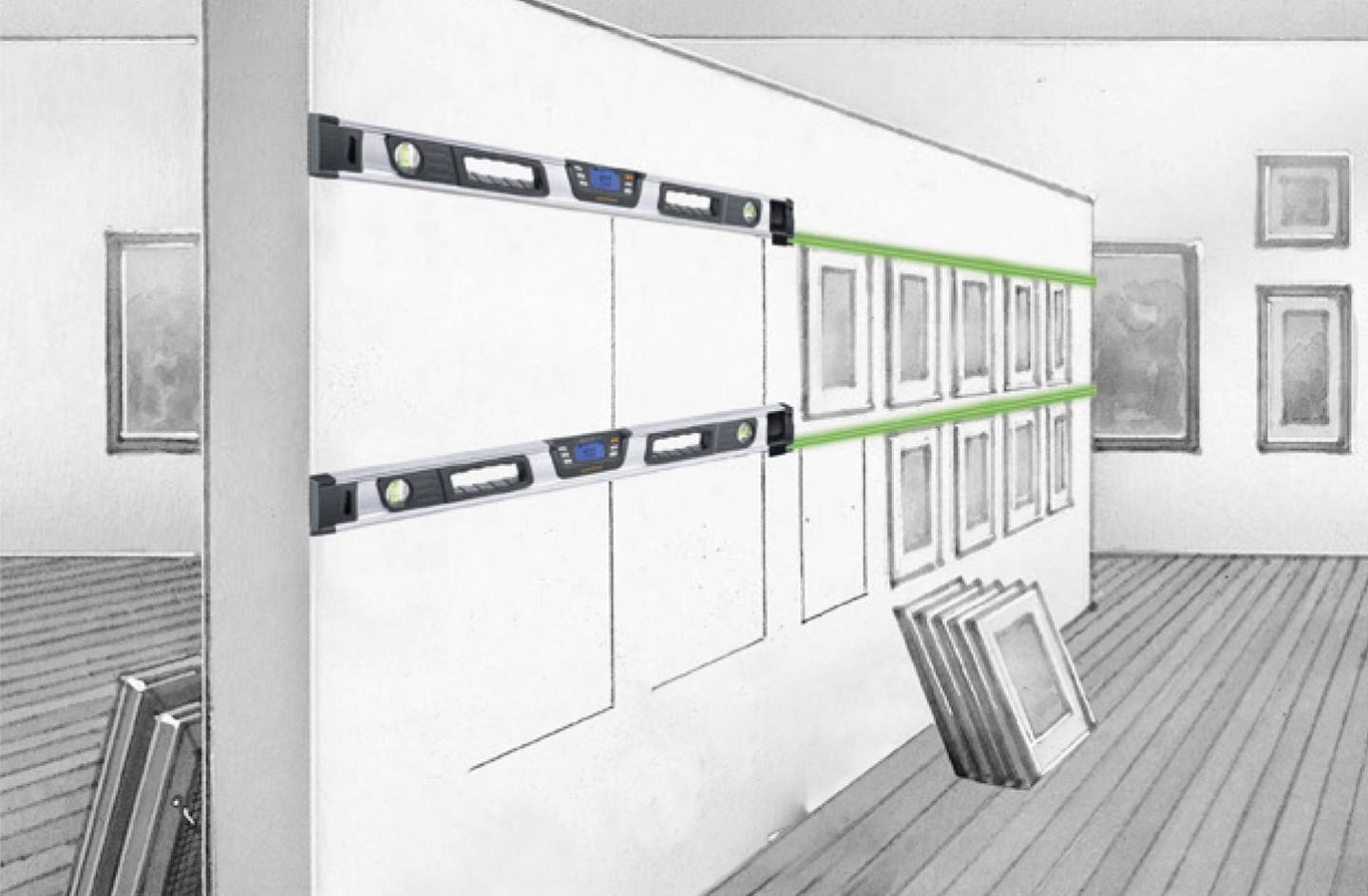 Laserliner 081.257A 081.257A Laser-Wasserwaage mit Magnet 800mm