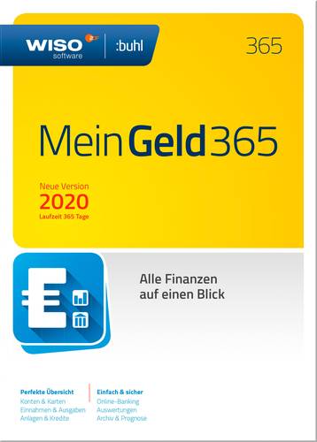 WISO Mein Geld 365 (2020) Jahreslizenz, 1 Lizenz Windows Finanz-Software