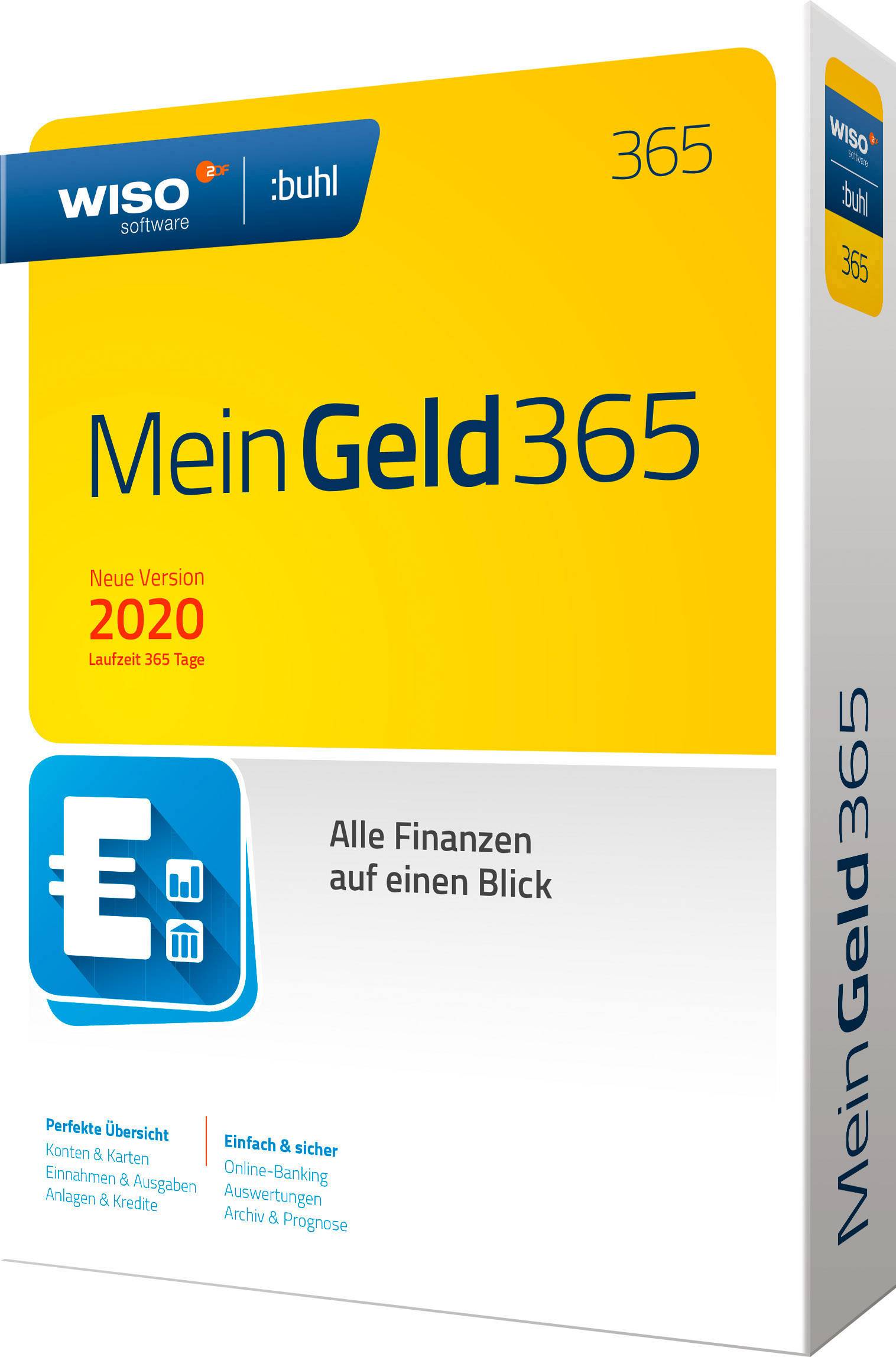 WISO Mein Geld 365 (2020) Jahreslizenz, 1 Lizenz Windows Finanz-Software