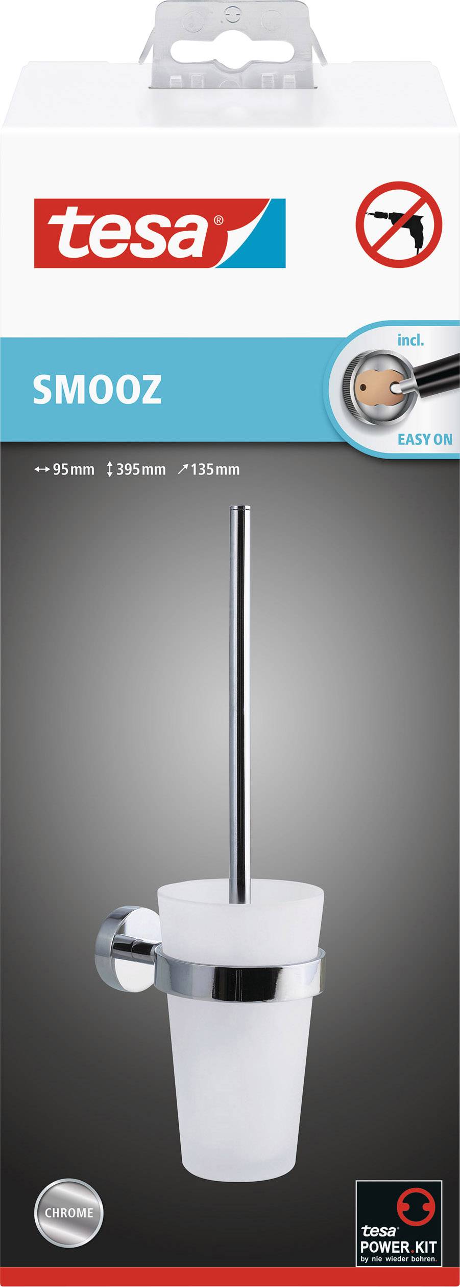 tesa SMOOZ Klobürsten-Garnitur Klebstoff Metall