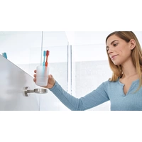 Tesa 40312-00000-00 MOON Zahnputzbecher Klebstoff Silber, Weiß (satiniert) Tesa 40312-00000-00 MOON Zahnputzbecher Klebstoff Silber, Weiß (satiniert)