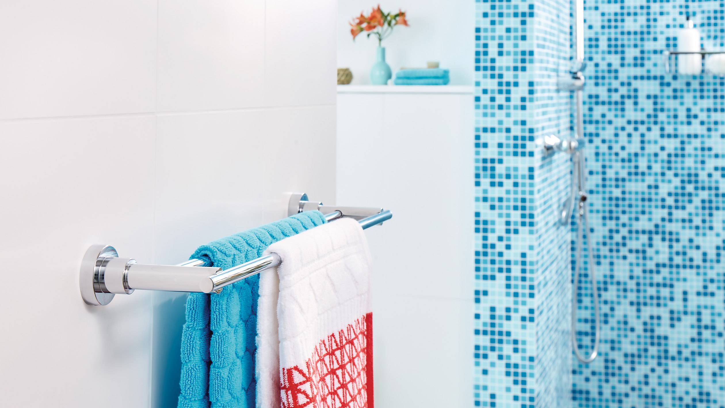 Tesa luup Handtuchstange Klebstoff Metall