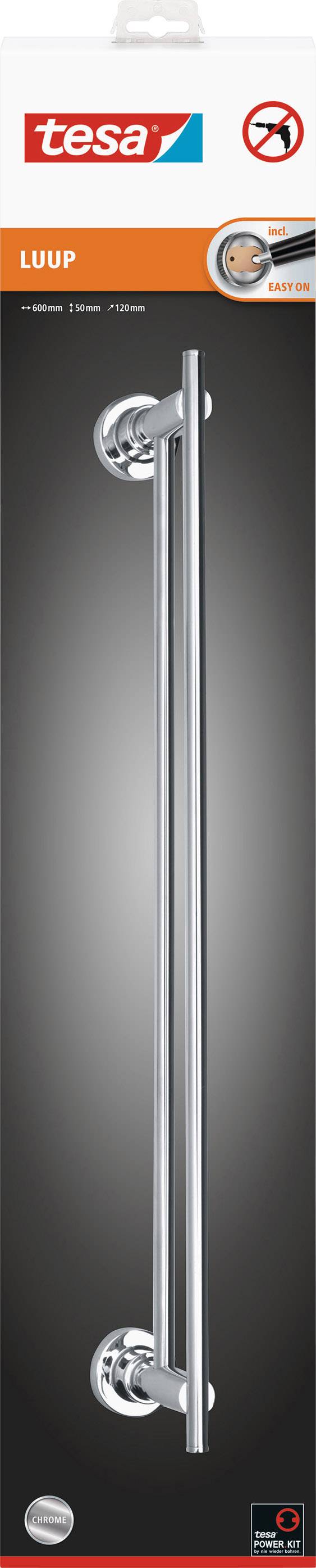 Tesa luup Handtuchstange Klebstoff Metall