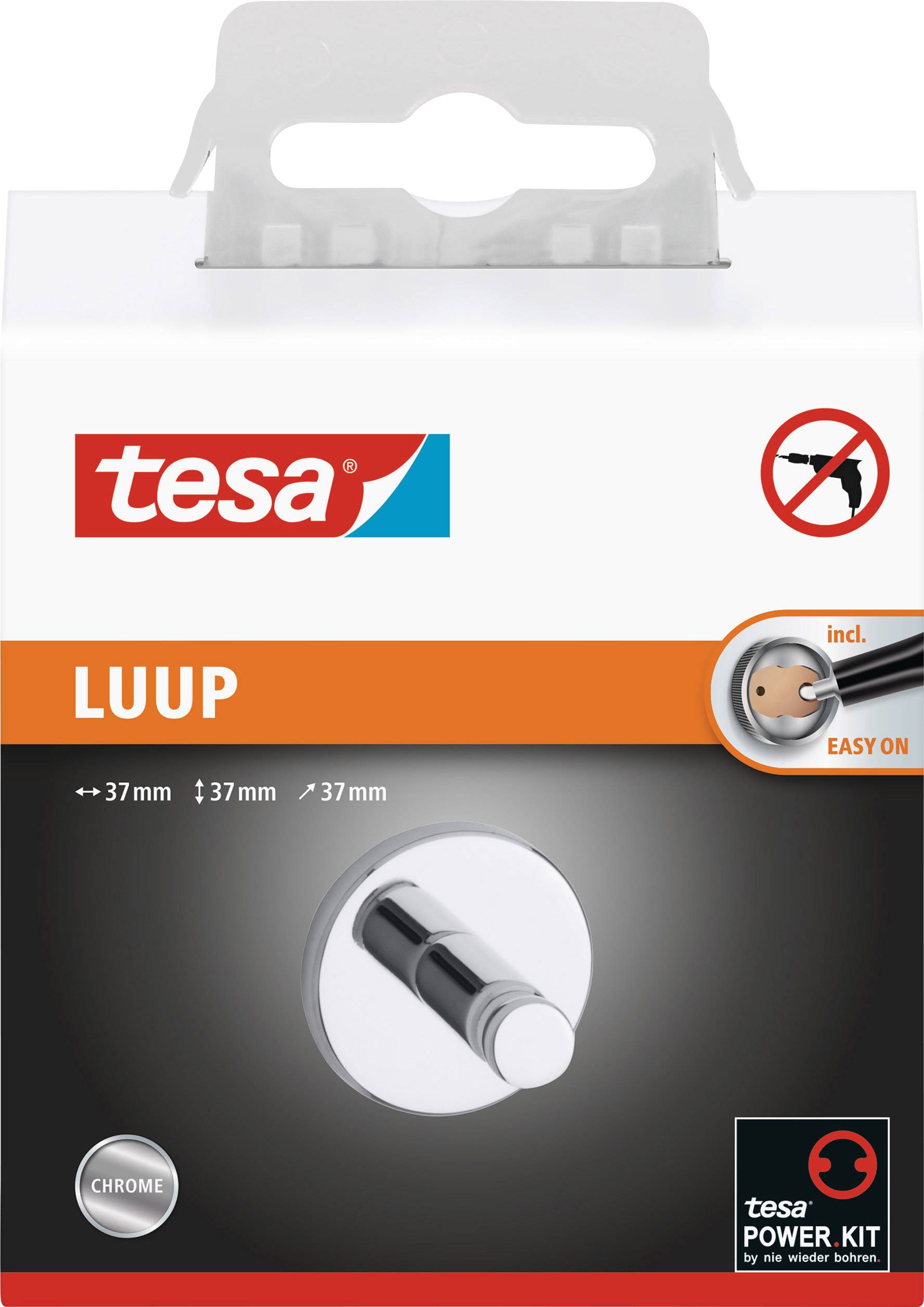 Tesa luup Handtuchhaken Klebstoff Metall