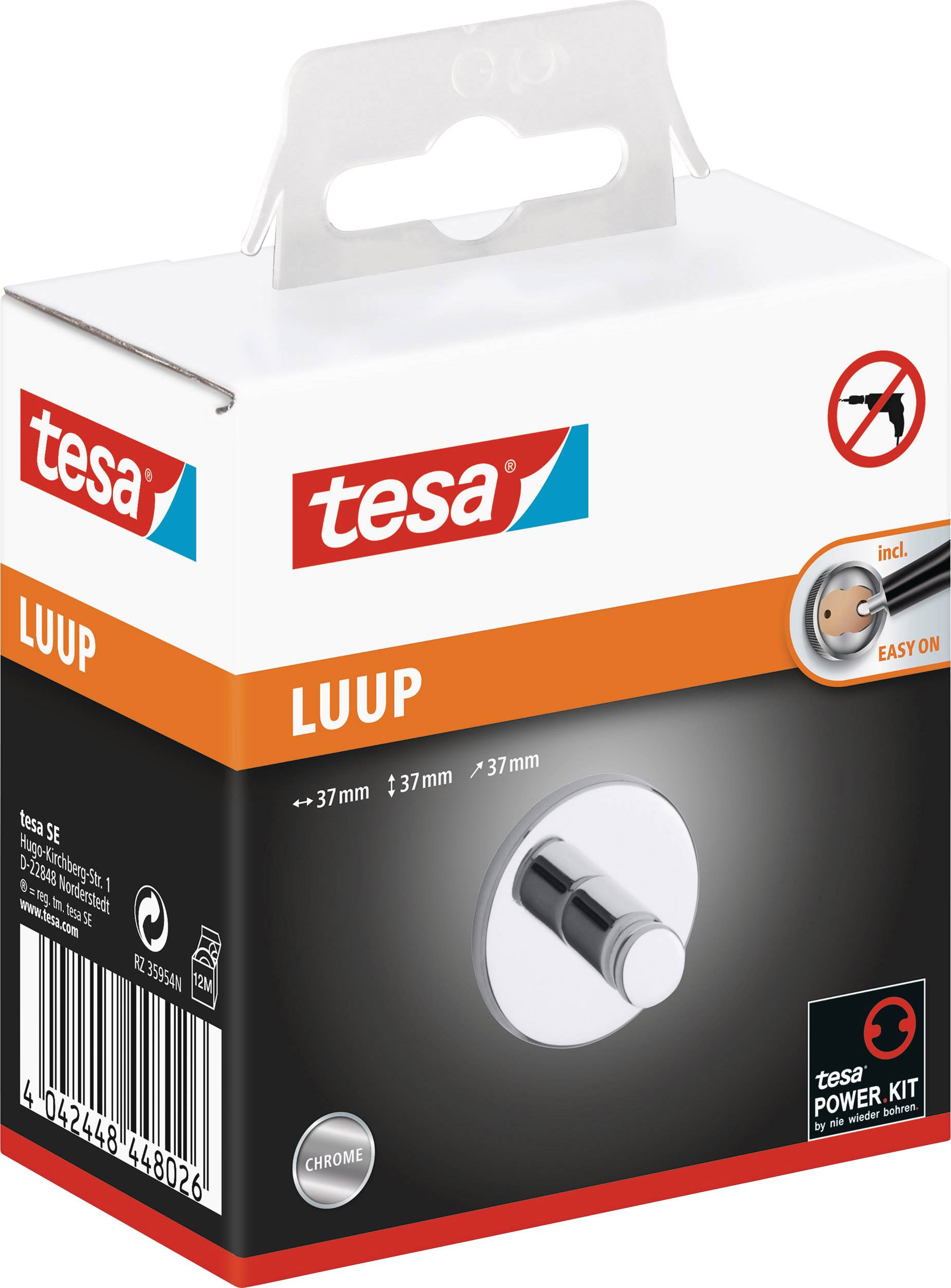 Tesa luup Handtuchhaken Klebstoff Metall