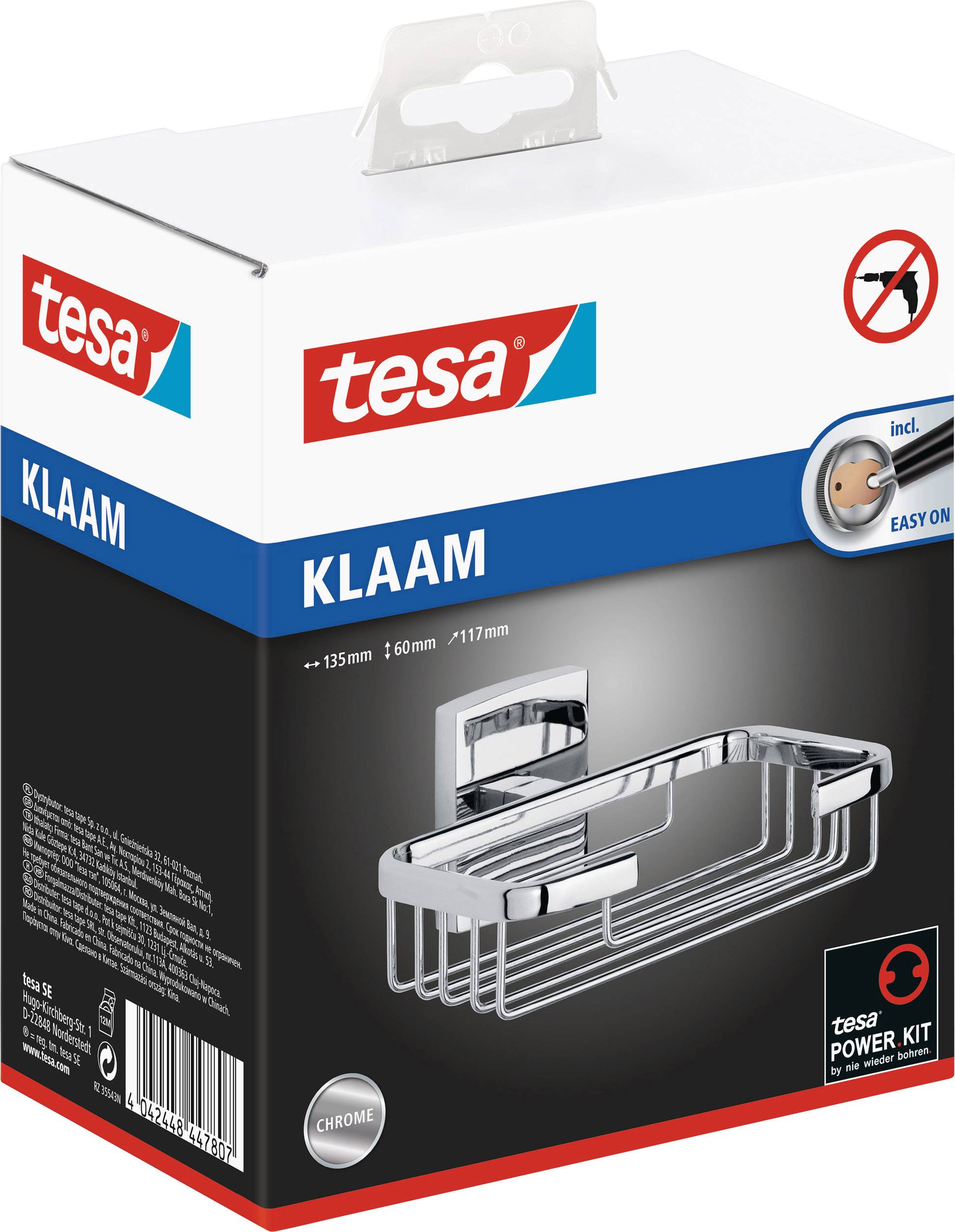 Tesa klaam 40269-00000-00 Seifenkorb Chrom (glänzend)