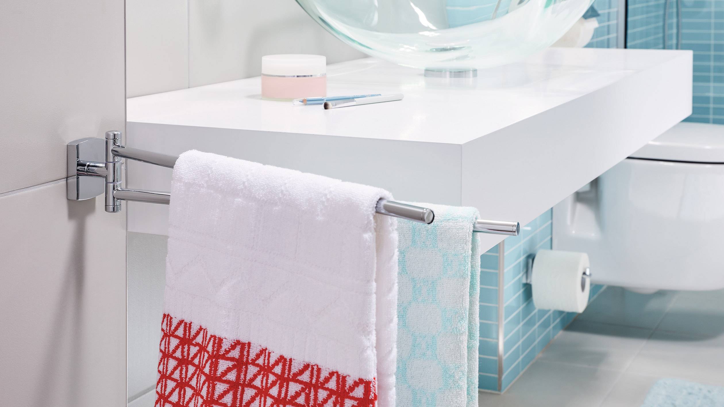 Tesa klaam Handtuchhalter Klebstoff Metall