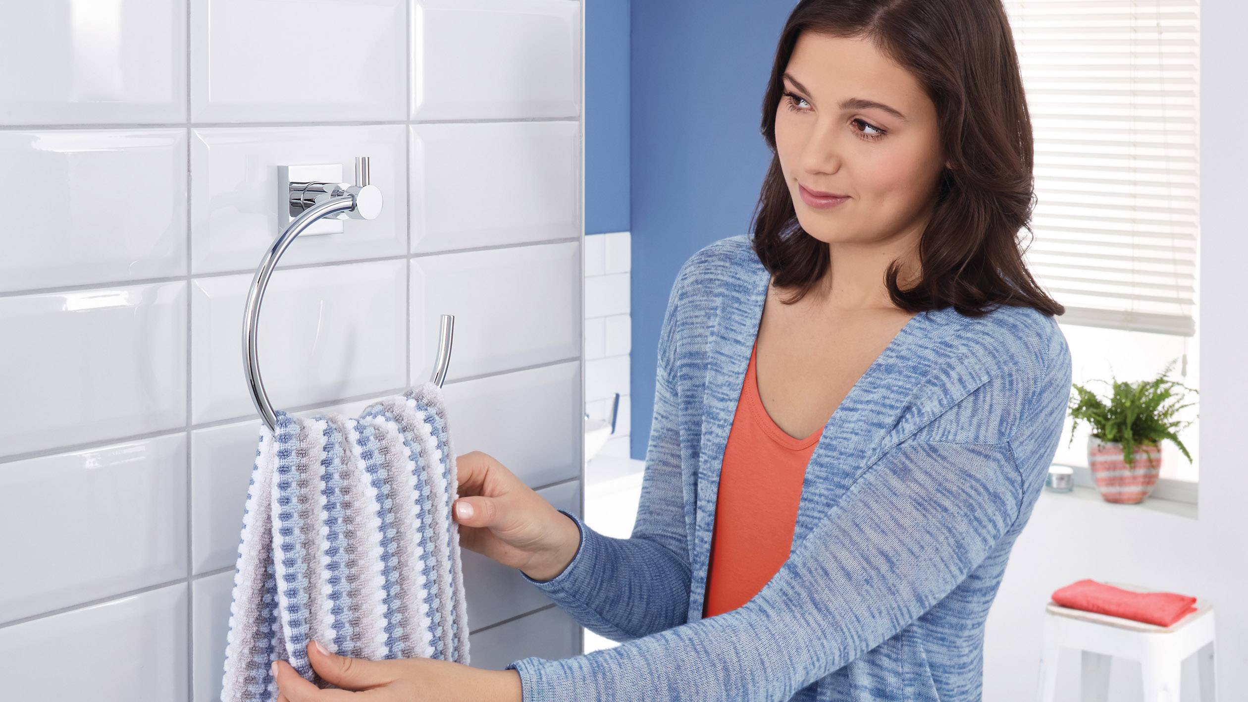 tesa hukk Handtuchring Klebstoff Metall