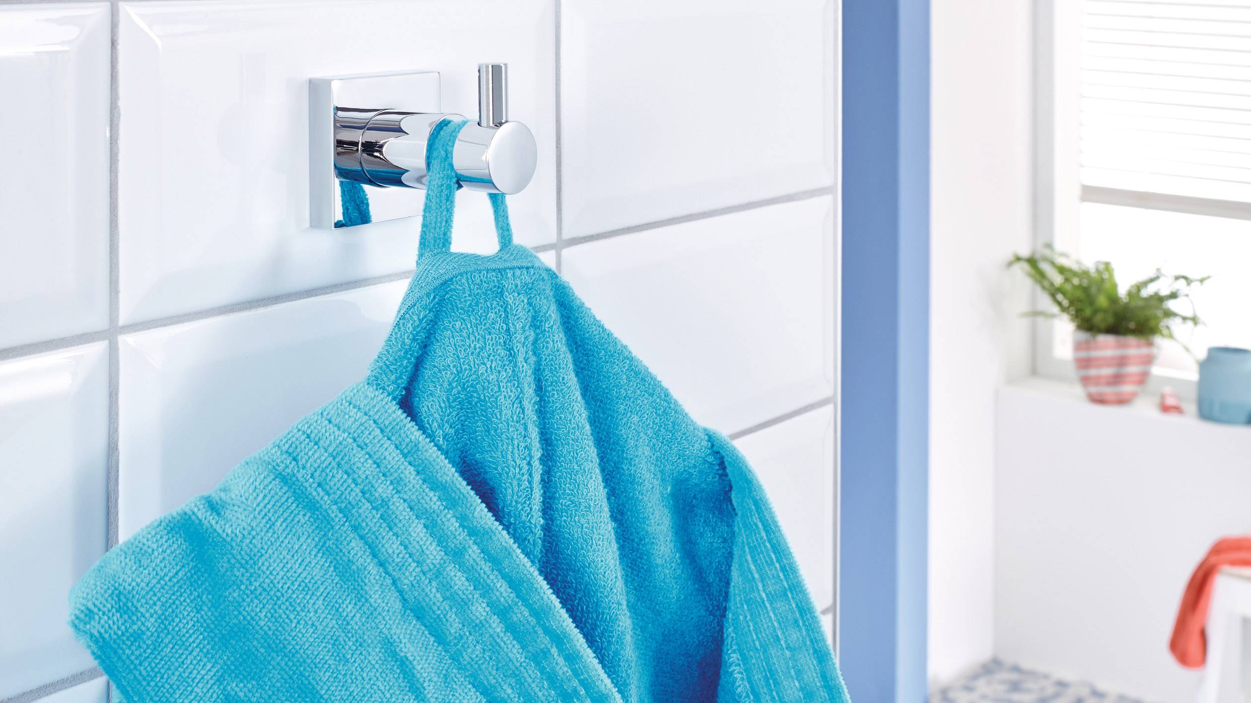 tesa Garderobenhaken 40251-00000-00 hukk Anzahl der Haken: 1 (B x H x T) 49 x 55 x 68 mm Metall Chrom (glänzend) 1 St.