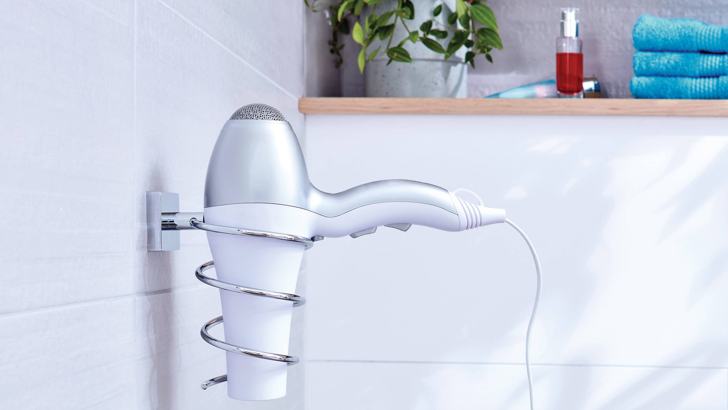 Tesa 40242-00000-00 ekkro Fönhalter Klebstoff Chrom (glänzend)