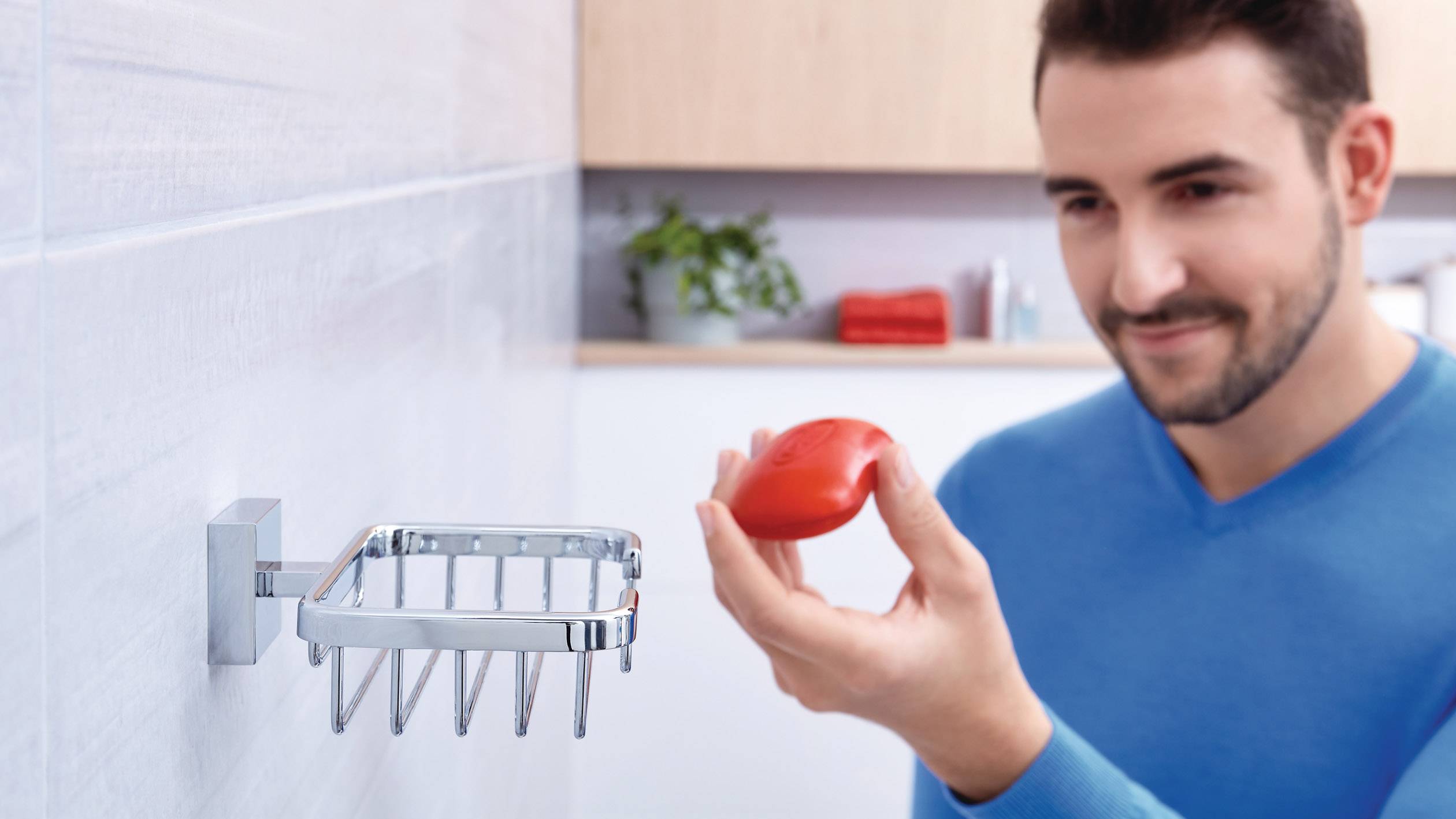 Tesa ekkro 40241-00000-00 Seifenkorb Chrom (glänzend)