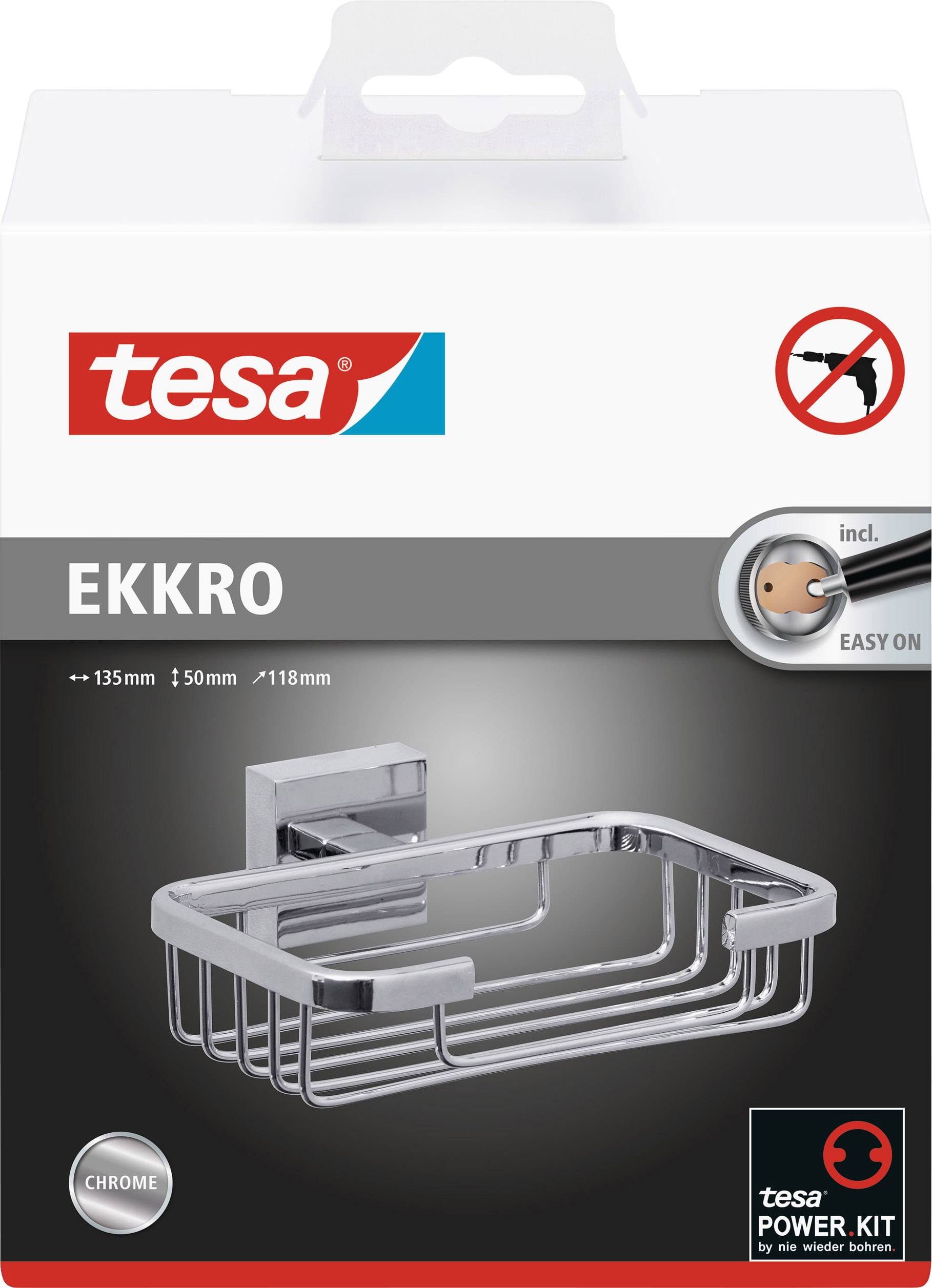 Tesa ekkro 40241-00000-00 Seifenkorb Chrom (glänzend)