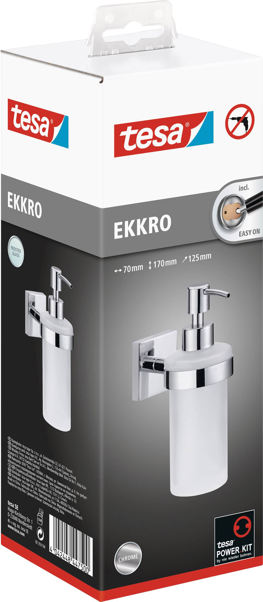 Tesa ekkro 40239-00000-00 Seifenspender Chrom (glänzend)