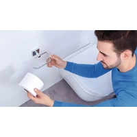 tesa ekkro Toilettenpapierhalter Klebstoff Metall tesa ekkro Toilettenpapierhalter Klebstoff Metall