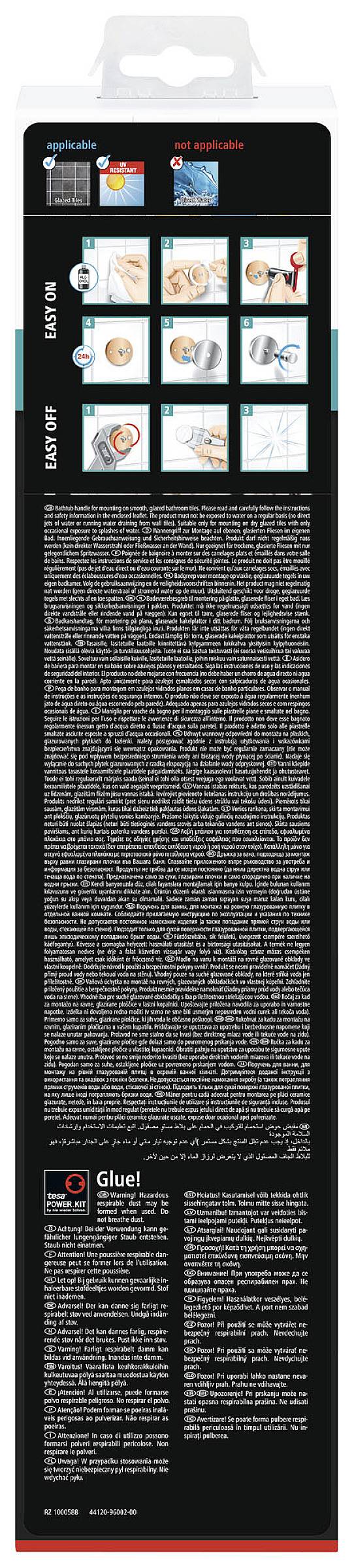 tesa 40231-00000-00 draad Haltergriff Klebstoff Silber