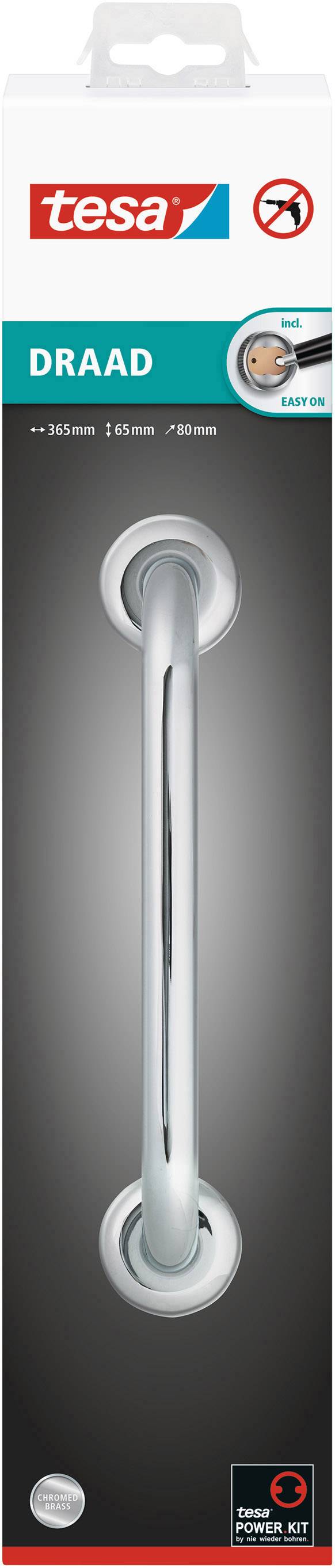 tesa 40229-00000-00 Badewannengriff Chrom (glänzend) Klebstoff