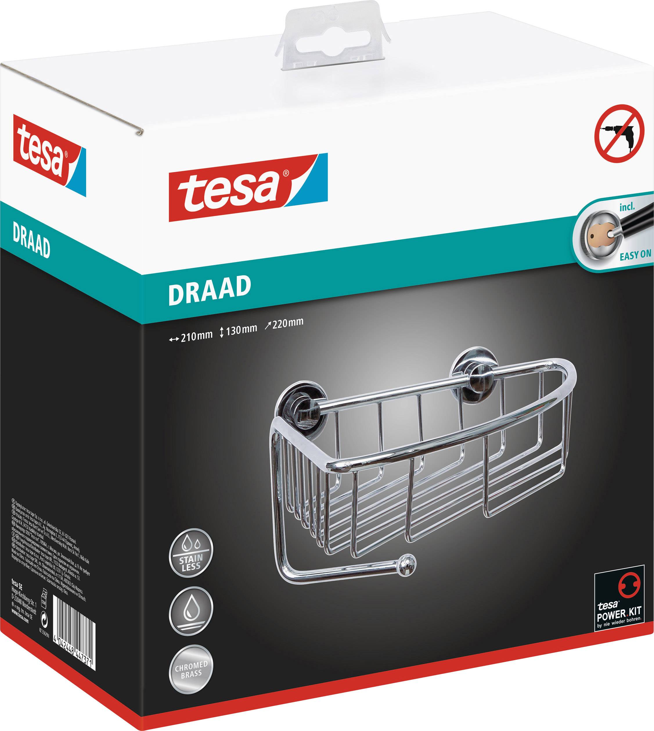 Tesa 40226-00000-00 draad Badablage Klebstoff Chrom (glänzend)