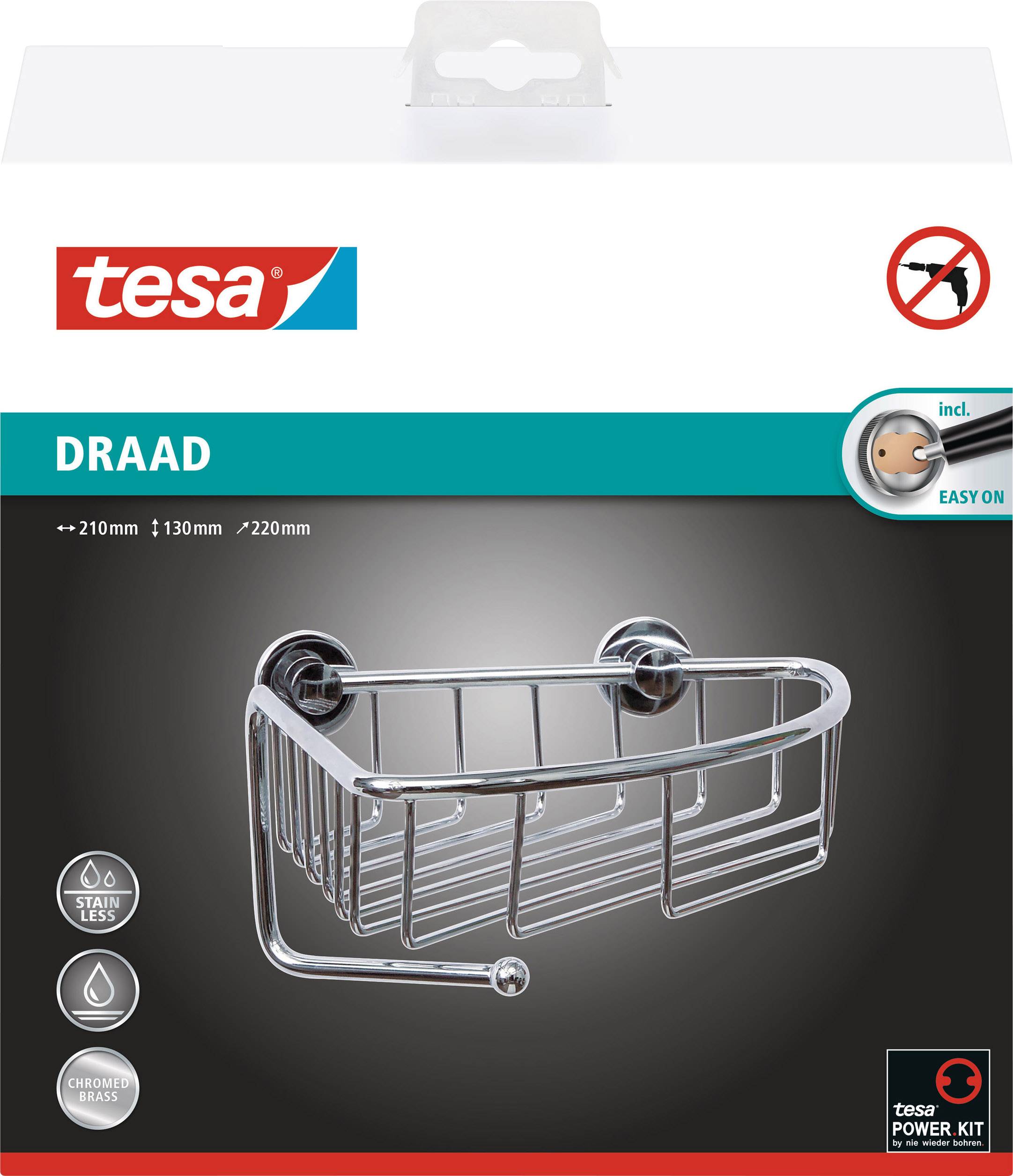 Tesa 40226-00000-00 draad Badablage Klebstoff Chrom (glänzend)