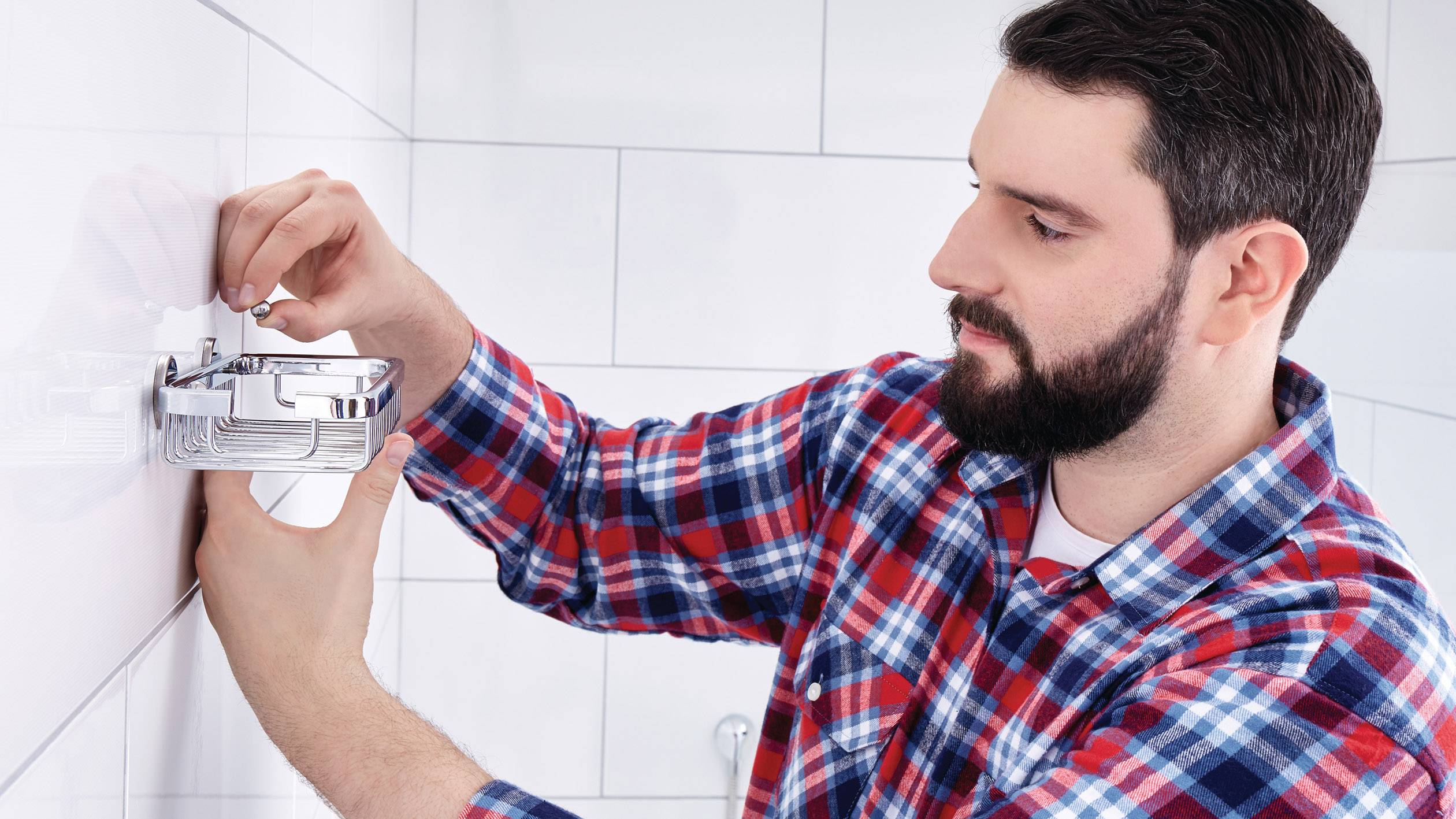 tesa 40207-00000-00 ALUXX Badablage Klebstoff Chrom (glänzend)