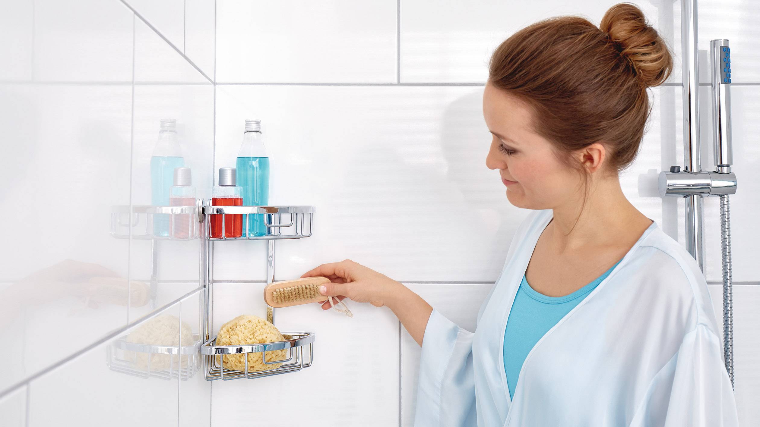 tesa 40205-00000-00 ALUXX Badablage Klebstoff Chrom (glänzend)