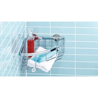 Tesa 40200-00000-00 ALUXX Eckduschkorb Klebstoff Chrom (glänzend) Tesa 40200-00000-00 ALUXX Eckduschkorb Klebstoff Chrom (glänzend)