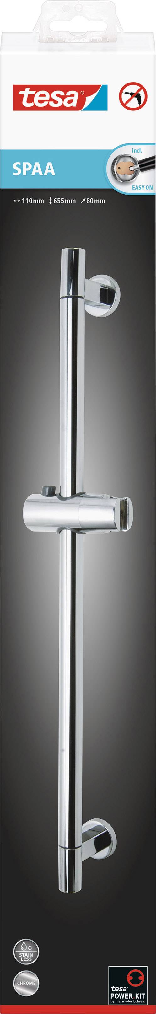 Tesa 40342-00000-00 SPAA Duschstange Klebstoff Chrom (glänzend)