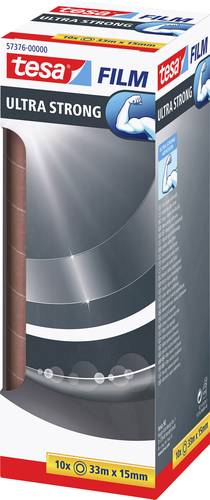 tesafilm ultra strong 57376-00000-02 Klebeband Transparent (L x B) 33m x 15mm 10St.