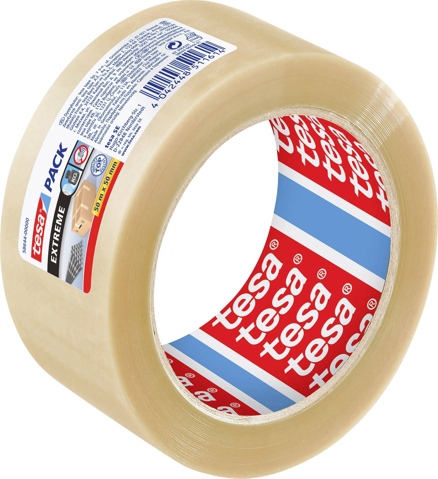 Tesa EXTREME 58644-00000-00 Packband tesapack® Transparent (L x B) 50m x 50mm 1St.