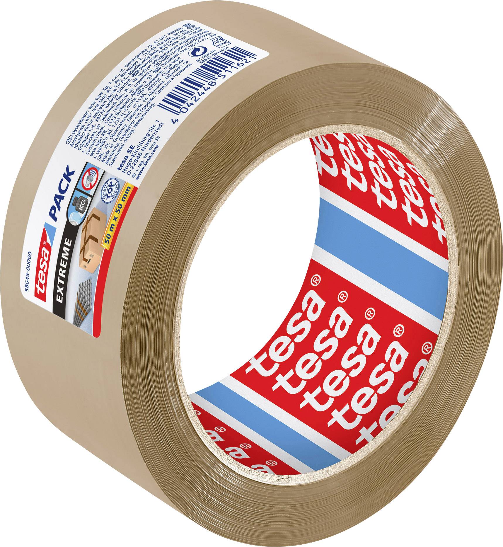 Tesa EXTREME 58645-00000-00 Packband tesapack® Braun (L x B) 50m x 50mm 1St.