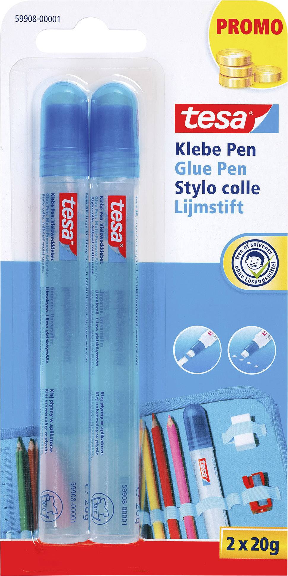 Tesa Glue Pen Bastelkleber 59908-00001-05 2St.