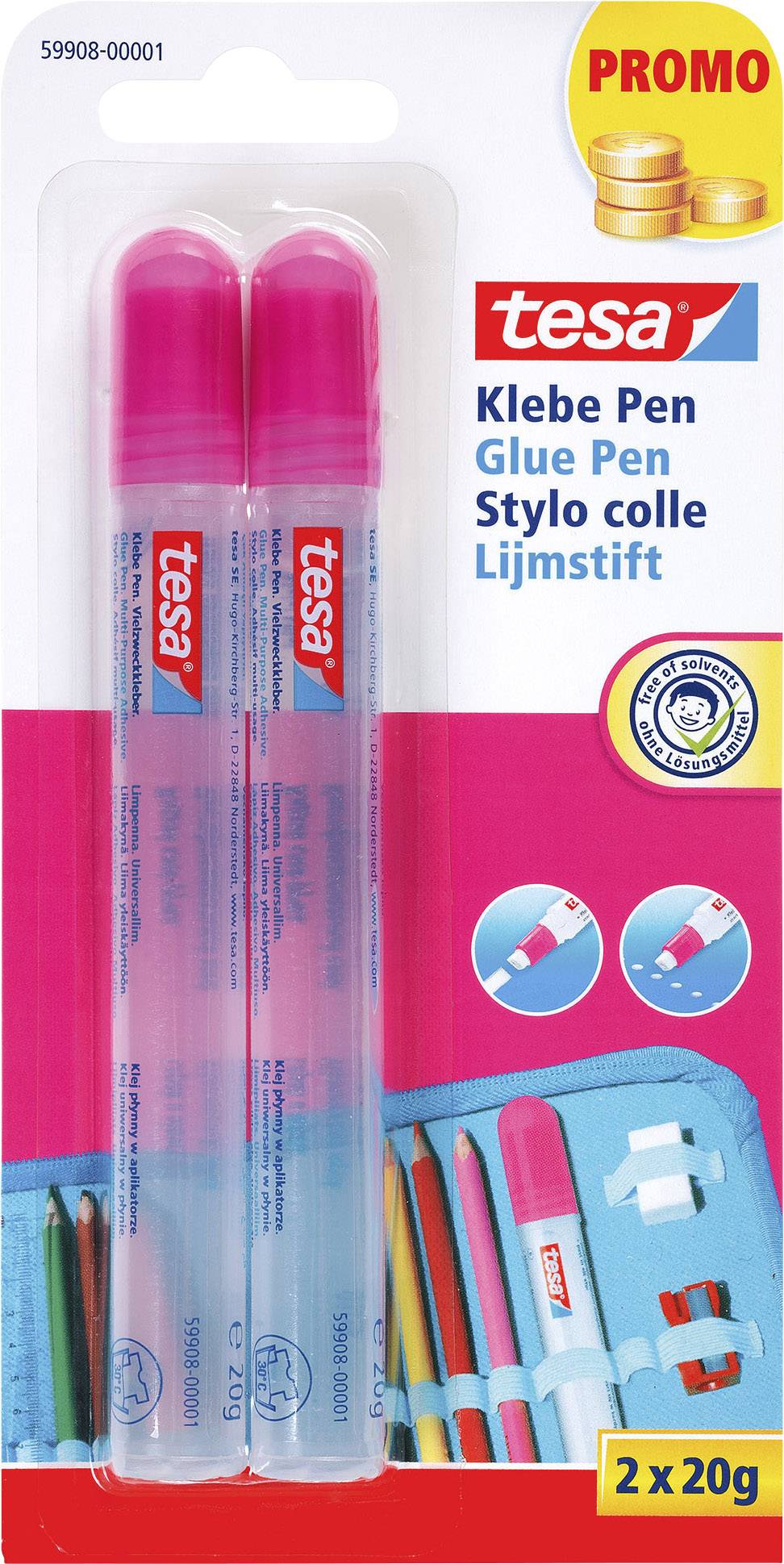Tesa Glue Pen Bastelkleber 59908-00001-05 2St.