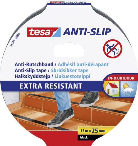 55589-00000-11 Anti-Rutschband Schwarz (L x B) 15m x 25mm 15m