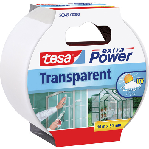 Tesa 56349-00000-04 Reparaturband tesa® extra Power Transparent (L x B) 10 m x 50 mm 1 St.