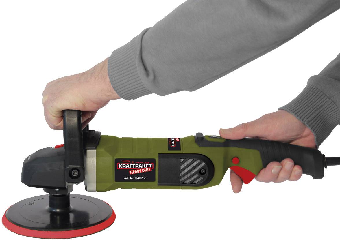 Dino KRAFTPAKET Heavy Duty 1500W 640255 Rotationspoliermaschine 230V 1400W 600 - 3000 U/min 180mm