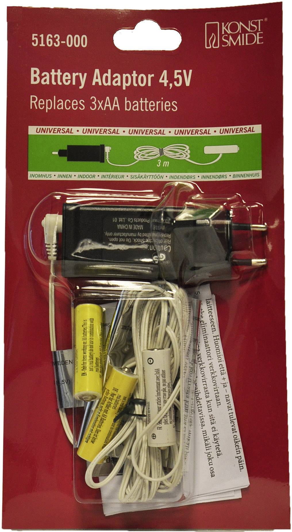 Konstsmide 5163-000 Netzadapter für Batterieartikel Innen netzbetrieben