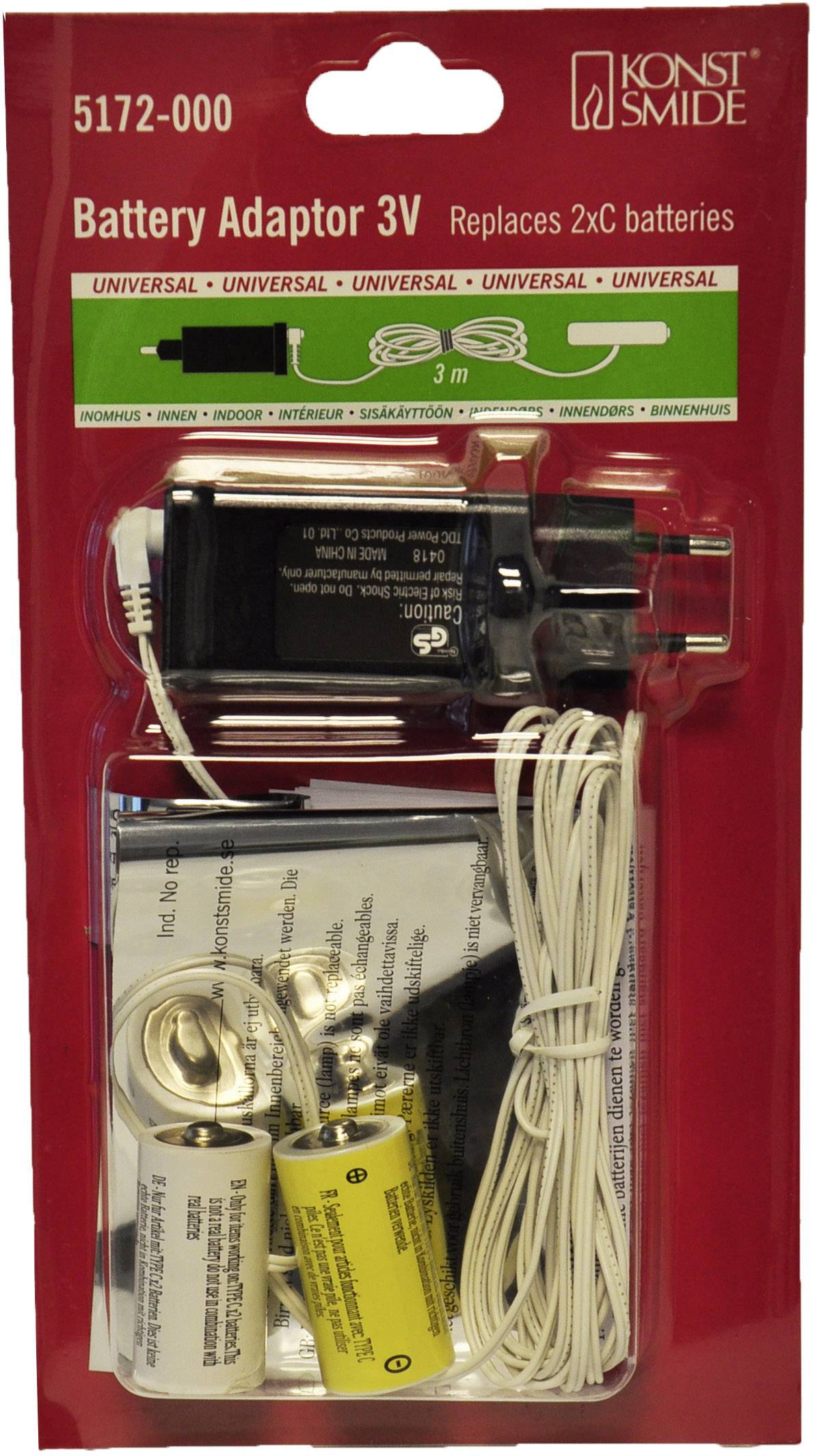 Konstsmide 5172-000 Netzadapter für Batterieartikel Innen netzbetrieben