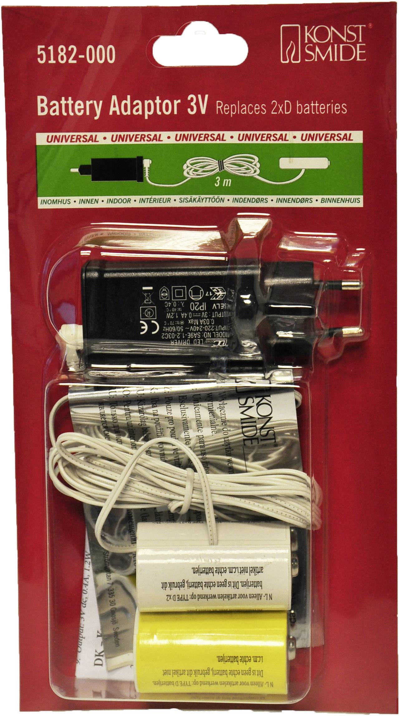 Konstsmide 5182-000 Netzadapter für Batterieartikel Innen netzbetrieben